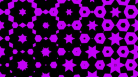 Geometric star pattern loop for music videos and vj displays Stock Footage 339509535