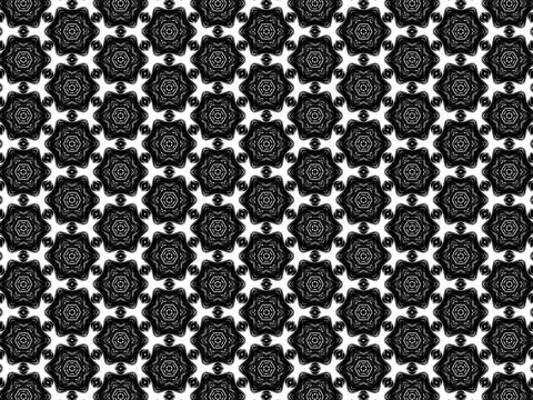 Geometric star pattern. Seamless background Stock Illustration