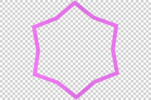 Geometric star shape 库存插图