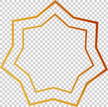 Geometric star shape Stock Illustration