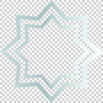 Geometric star shape 库存插图