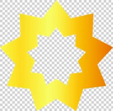 Geometric star shape Stock Illustration
