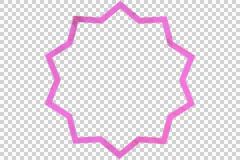 Geometric star shape 库存插图
