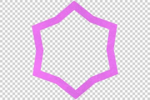 Geometric star shape 库存插图