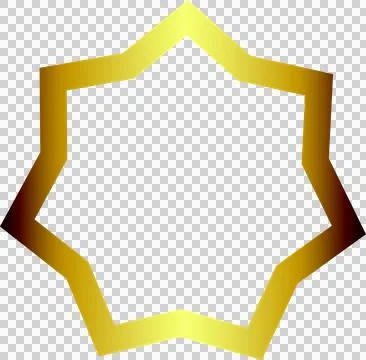 Geometric star shape Stock Illustration