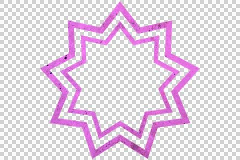 Geometric star shape Stock Illustration