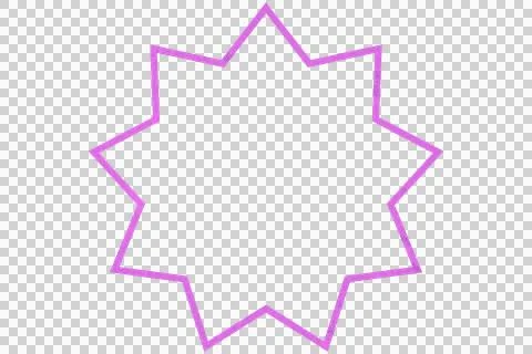 Geometric star shape 库存插图