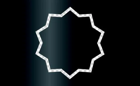 Geometric star shape Stockillustratie