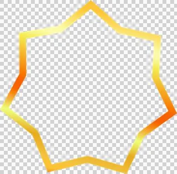 Geometric star shape Illustrazione stock