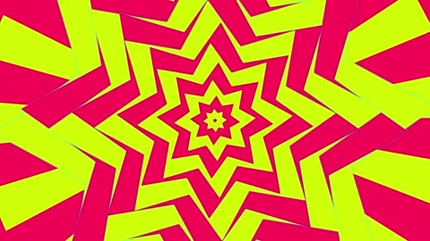 Geometric starburst pattern abstract motion loop Stock Footage 346545382