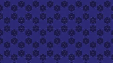 Geometric starburst pattern with radial lines on deep blue background Stock Illustration