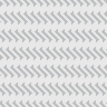 Geometric stripe texture Knitting seamless pattern design in white Stock Illustration