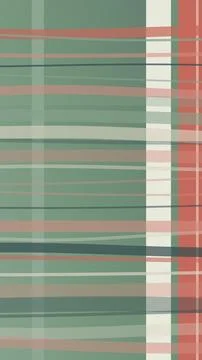 Geometric striped abstract backdrop in mint and coral tones with layered li.. 스톡 일러스트