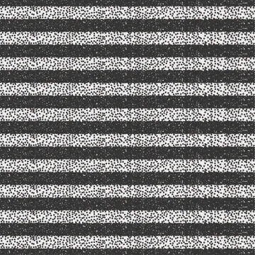 Geometric striped monochrome abstract pattern with round, dotted circle Stock Illustration