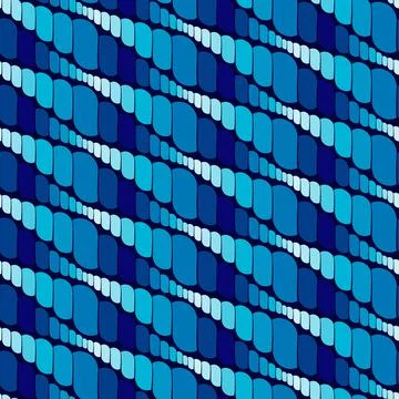 Geometric striped pattern in different shades of blue color. Vector image. Stock Illustration