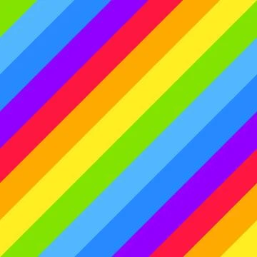 Geometric striped seamless background, bright rainbow spectrum colors Stock Illustration