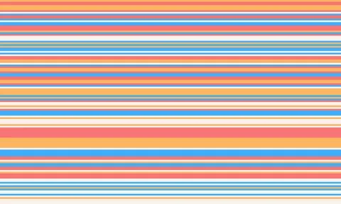 Geometric stripes seamless vector pattern with horizontal lines in varied c.. イラスト素材