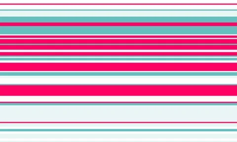Geometric stripes seamless vector pattern with horizontal lines in varied c.. Stock Illustration