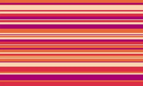 Geometric stripes seamless vector pattern with horizontal lines in varied c.. Illustrazione stock