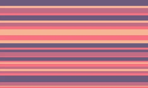 Geometric stripes seamless vector pattern with horizontal lines in varied c.. Illustrazione stock