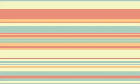 Geometric stripes seamless vector pattern with horizontal lines in varied c.. Stock Illustration