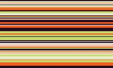 Geometric stripes seamless vector pattern with horizontal lines in varied c.. Stock Illustration