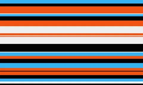 Geometric stripes seamless vector pattern with horizontal lines in varied c.. Stock Illustration