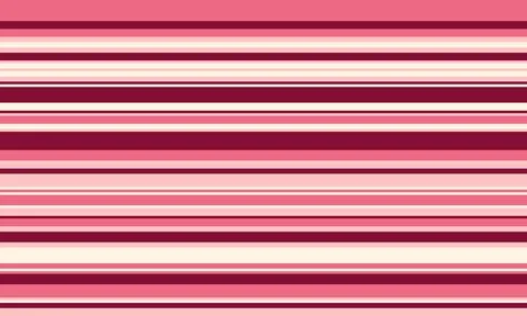 Geometric stripes seamless vector pattern with horizontal lines in varied c.. Illustrazione stock
