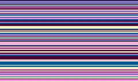 Geometric stripes seamless vector pattern with horizontal lines in varied c.. Illustrazione stock