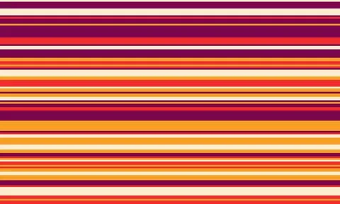 Geometric stripes seamless vector pattern with horizontal lines in varied c.. 스톡 일러스트