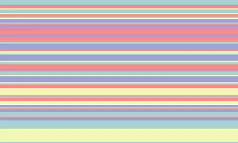 Geometric stripes seamless vector pattern with horizontal lines in varied c.. Stock Illustration
