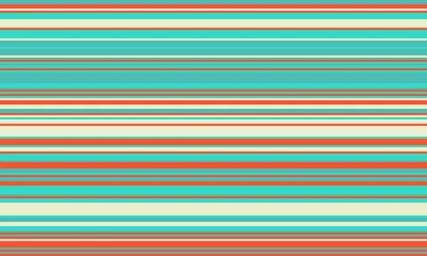 Geometric stripes seamless vector pattern with horizontal lines in varied c.. Stock Illustration