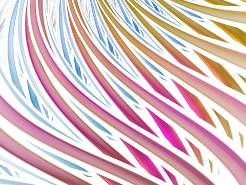 Geometric stripes, waves. Abstract glowing crossing lines pattern Illustrazione stock