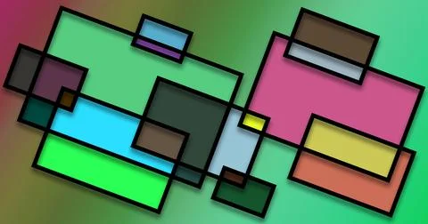 Geometric structure background for art banner design Stock Illustration