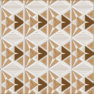 Geometric style ethnic pattern Stock Illustration