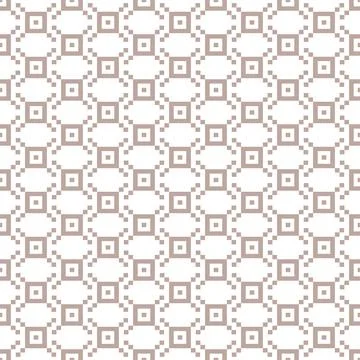 Geometric style mesh net texture. Abstract style white and beige seamless Illustrazione stock