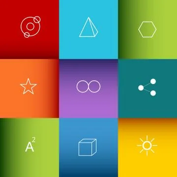 Geometric Symbol Background Stock Illustration