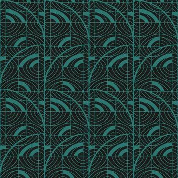 Geometric teal black seamless pattern イラスト素材