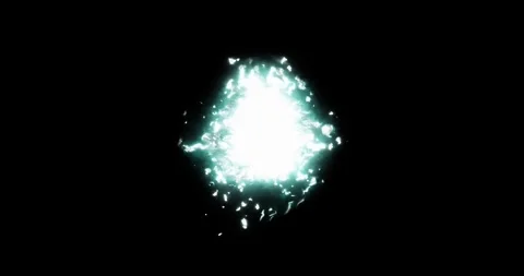 Geometric Teal Energy Source Spot On Black Background Atmospheric Layer Stockbeeldmateriaal 330830933