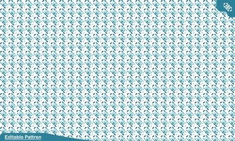 Geometric teal repeating pattern background イラスト素材