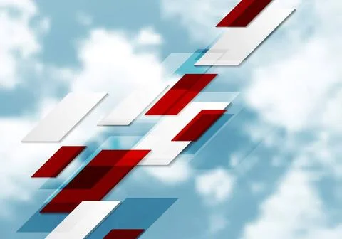 Geometric tech abstract background on sky Geometric tech abstract backgrou... Stock Photos
