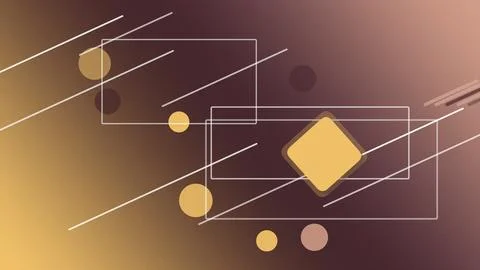 A geometric tech backdrop with glowing rectangles, dots, and diagonal lines.. Illustration