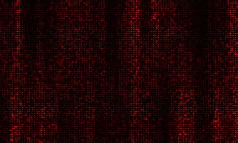 Geometric tech dark red halftone dots abstract background Stock Illustration