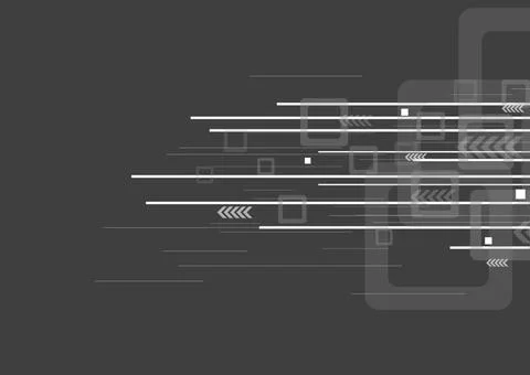 Geometric tech grey background Geometric abstract tech grey background wit... Foto stock