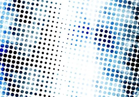 Geometric technological digital abstract modern blue halftone background vect Stock Illustration