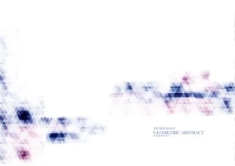 Geometric technological reflected colorful triangle abstract background vecto Stock Illustration