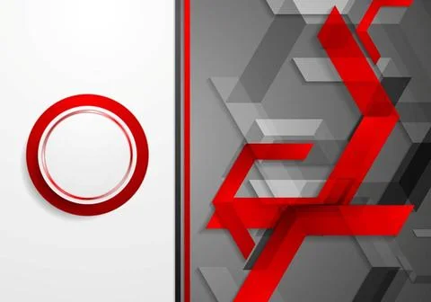 Geometric technology elements vector brochure Geometric technology element... Stock Photos