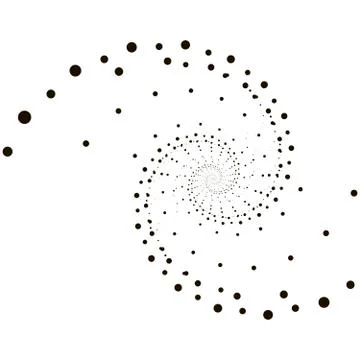 Geometric technology vector background. Abstract monochrome vortex trail. Vector イラスト素材