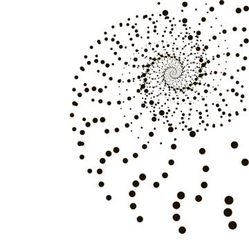 Geometric technology vector background. Abstract monochrome vortex trail. Vector イラスト素材