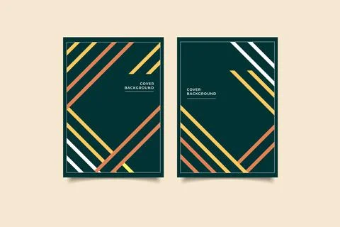 Geometric template cover collection Illustrazione stock